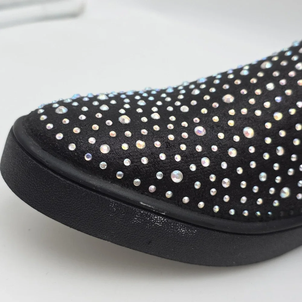 MICHAEL‎ KORS Girls 6Y Women 7.5-8  Jem Tiffany Embellished In Midnight Sparkle